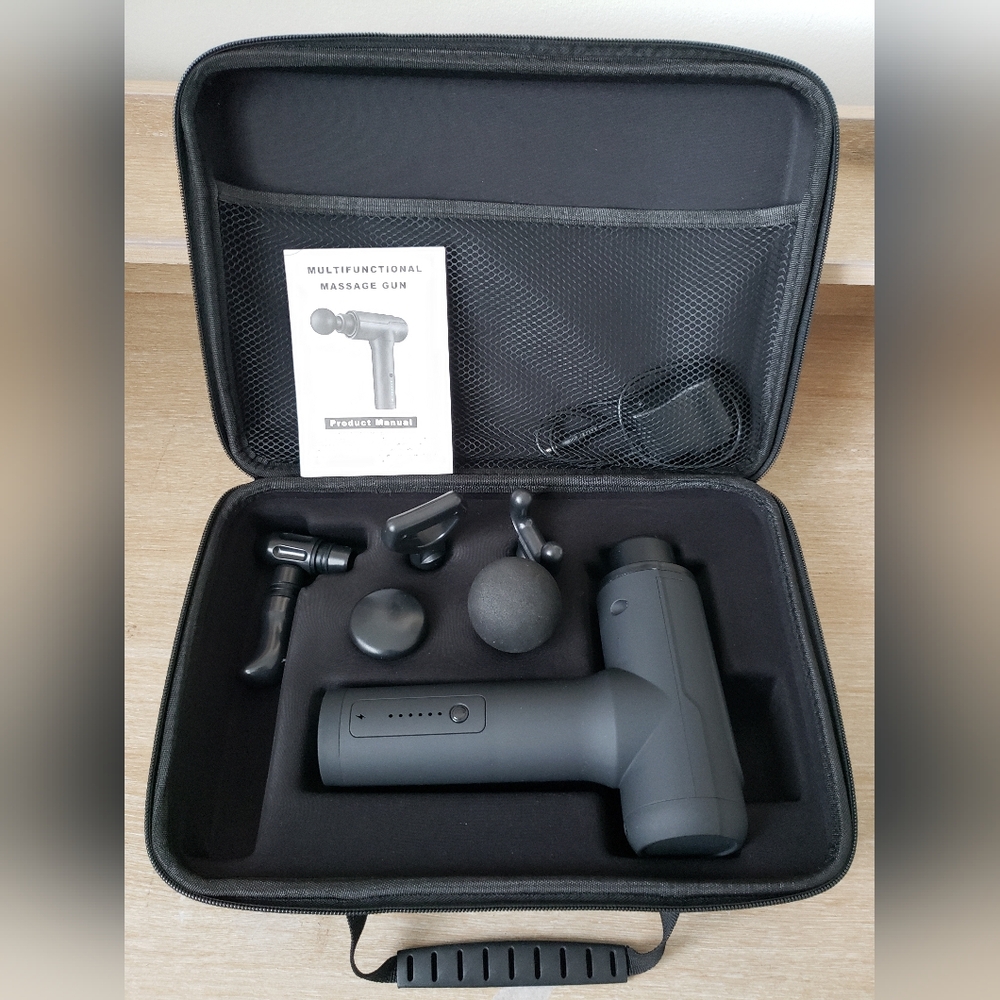 Deep Tissue Massage Gun 5 Head Electric Muscle Massager Pain Relief Recovery Set